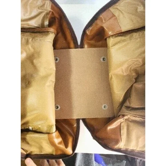 Brown Leather Storage Organizer with Vintage Patina - Picture 12 of 12